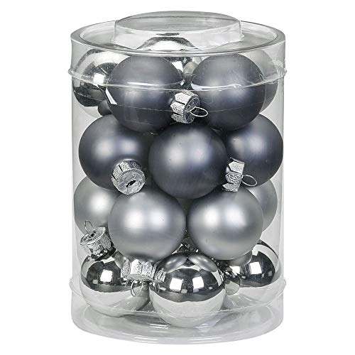 Magic 20 Christbaumkugeln Glas 3 cm Christbaumschmuck Weihnachtskugeln Baumkugeln Baumschmuck Weihnachtsdeko Farbe: Hazy Grey - grau Magic 20 Christbaumkugeln Glas 3 cm Christbaumschmuck Weihnachtskugeln Baumkugeln Baumschmuck Weihnachtsdeko Farbe: Hazy Grey - grau von Magic