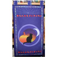 Wandbehang - Schwarze Katze Und Der Mond von MagicAnnex
