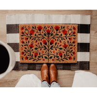 Mohnblume Fußmatte | Folk Art Mohnblumen Blumen Einweihungsparty Geschenk Modernes Blumendekor Mid Century Mohnblume Fußmatte | Folk Art Mohnblumen Blumen Einweihungsparty Geschenk Modernes Blumendekor Mid Century von MagicDoormat