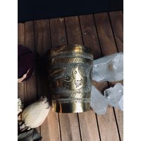 Vintage Messing Tasse - Schnapstasse Teelicht Kerzenhalter Dekor von MagicFromTheAttic