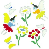 MagicGel Fensterbilder - Elfen mit Blumen, Fensterdeko, Spiegeldeko von MagicGel