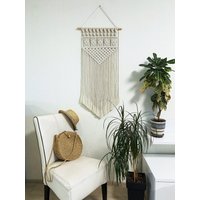 Makramee Wandbehang, Wand Dekor, Boho Dekor, Schlafzimmer Wandbehang Kopfteil, Gewebte Wandkunst von MagicKnitShop