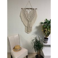 Textiler Wandbehang Mini Makramee Kleiner von MagicKnitShop