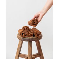 Cinnamon Waffle 5 Gesichtstuch-Set - Weiche Leinen-Baumwollwaschlappen Für Die Tägliche Hautpflege, Babypflege Oder Zum Baden Umweltfreundliches von MagicLinen