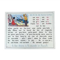 Old School Poster N5 Und 6 Zum Lesen Lernen - Mdi/Made in France // Magic'puce von MagicPuce