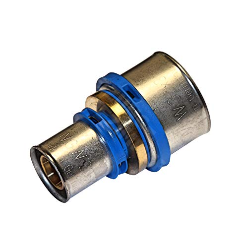 EasyPRESS Pressfitting Kupplung reduziert DVGW für Mehrschichtverbundrohr u. PE-RT (Pressprofil: TH - Kontur) Kupplung reduziert in (26 x 20 mm) von MagicSan EasyPRESS