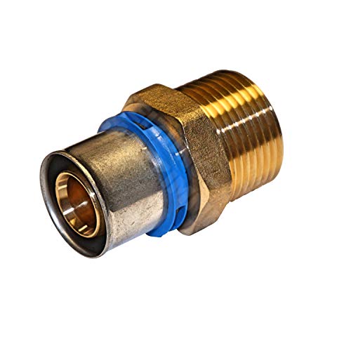 EasyPRESS Pressfitting Übergang AG DVGW für Mehrschichtverbundrohr u. PE-RT (Pressprofil: TH - Kontur) Übergang AG in (26 x 1") von MagicSan EasyPRESS