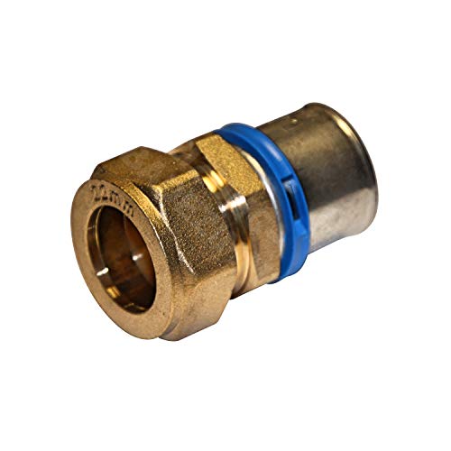 EasyPRESS Pressfitting Übergang auf Kupferrohr DVGW für Mehrschichtverbundrohr u. PE-RT (Pressprofil: TH - Kontur) Übergang auf Kupferrohr in (20 - CU 18) von MagicSan EasyPRESS