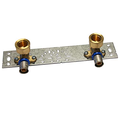 EasyPRESS Pressfitting Wandscheibe auf Montageplatte DVGW für Mehrschichtverbundrohr u. PE-RT (Pressprofil: TH - Kontur) Wandscheibe auf Montageplatte in (20 x 1/2") von MagicSan EasyPRESS