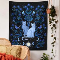 Wandteppich Mond Starry Tapestry Blume Motte Katze Tarot Floral Für Schlafzimmer Wohnzimmer Home Wand Schmuck Dekoration Als Geschenk 2 Wandteppich Mond Starry Tapestry Blume Motte Katze Tarot Floral Für Schlafzimmer Wohnzimmer Home Wand Schmuck Dekoration Als Geschenk 2 von MagicalMerchArt