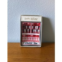1950Er Jahre Houze Art Glas Geburtstagsaschenbecher - Vintage Happy Birthday Pintablett in Originalverpackung von MagicalNostalgia