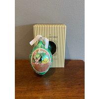 2001 Waterford Holiday Erbstück Osterei Ornament - Vintage Hase Und Küken Ostern Ornament von MagicalNostalgia