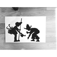 The Gardeners Große Vintage Metall-Silhouetten Für Die Garten - Oder Hofkunst Gedenkskulptur/Schattensilhouettenkunst Gartenmauern The Gardeners Große Vintage Metall-Silhouetten Für Die Garten - Oder Hofkunst Gedenkskulptur/Schattensilhouettenkunst Gartenmauern von MagicalRubbish