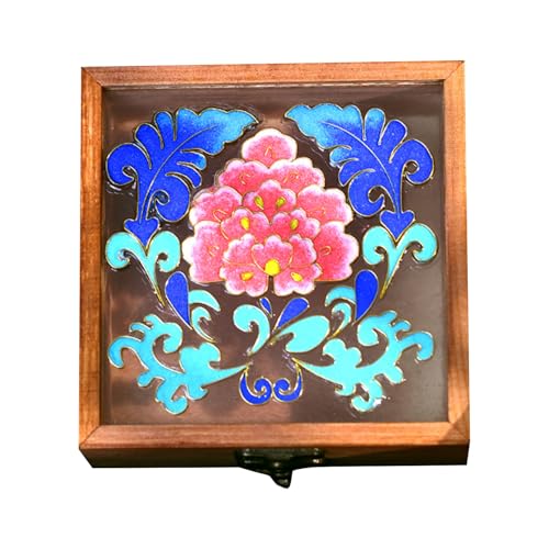 Cloisonne-Set zum Selbermachen, Holz-Schmuck-Aufbewahrungsbox mit Glasplatte, filigranes Emaille-Malerei-Materialpaket für Erwachsene Cloisonne-Set zum Selbermachen, Holz-Schmuck-Aufbewahrungsbox mit Glasplatte, filigranes Emaille-Malerei-Materialpaket für Erwachsene von Magicaldiy