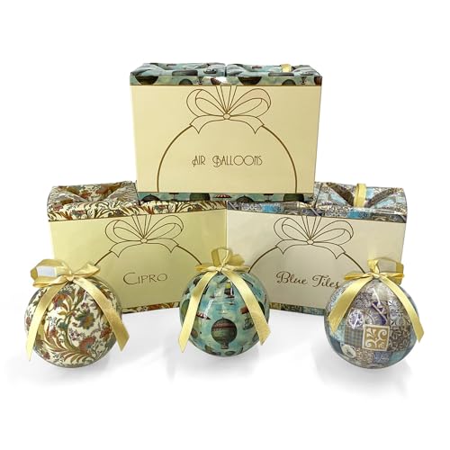 Magicamente Carta Weihnachtskugeln, Christbaumschmuck, 6er Set, bruchsicher von Magicamente Carta