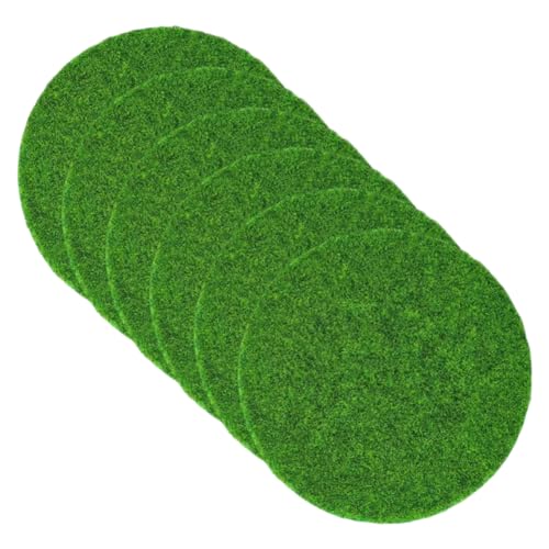 Magicherry 6 Stück Mini-Kunstmoosgras für Mikro-Landschaftsdekoration, Blumen, Basteln, runde Kunstmoosmatten für Aquarien, Bonsai und Terrasse, Rasen, Gartendekoration, 10 cm, grün ohne Loch Magicherry 6 Stück Mini-Kunstmoosgras für Mikro-Landschaftsdekoration, Blumen, Basteln, runde Kunstmoosmatten für Aquarien, Bonsai und Terrasse, Rasen, Gartendekoration, 10 cm, grün ohne Loch von Magicherry