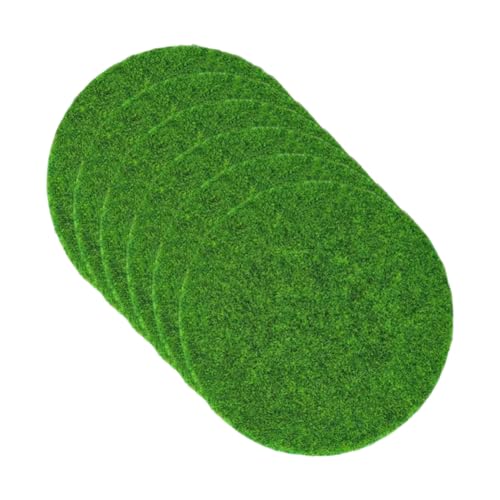 Magicherry 6 Stück Mini-Kunstmoosgras für Mikro-Landschaftsdekoration, Blumen, Basteln, runde Kunstmoosmatten für Aquarien, Bonsai und Terrasse, Rasen, Gartendekoration, 6,4 cm, Grün ohne Loch Magicherry 6 Stück Mini-Kunstmoosgras für Mikro-Landschaftsdekoration, Blumen, Basteln, runde Kunstmoosmatten für Aquarien, Bonsai und Terrasse, Rasen, Gartendekoration, 6,4 cm, Grün ohne Loch von Magicherry
