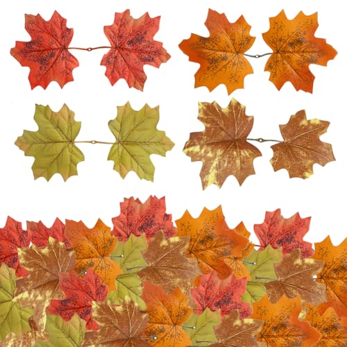 Magicherry Künstliche Ahornblätter, 4 Stile, künstliche Herbstblätter, Großpackung, sortierte Dekorationen für Herbst, Erntedankfest, Ernte, Festival, Hochzeit, Party, Jahreszeiten, Dekoration, Stil B Magicherry Künstliche Ahornblätter, 4 Stile, künstliche Herbstblätter, Großpackung, sortierte Dekorationen für Herbst, Erntedankfest, Ernte, Festival, Hochzeit, Party, Jahreszeiten, Dekoration, Stil B von Magicherry