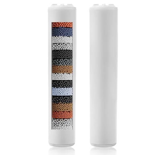 Magichome 20 Stufen Duschfilter for Magichome Duschkopf 2 Pack Duschfilter für Kalkhaltiges Wasser Wasserfilter Dusche zur Entfernung von Chlor von Magichome