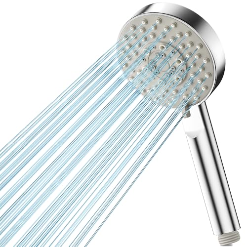 Magichome Duschkopf,Hochdruck Duschkopf Wassersparend mit 5 Strahlarten, Duschkopf Druckerhöhend Turbogeladenes Design Hochdruck Handbrause Dusche für Baden von Magichome