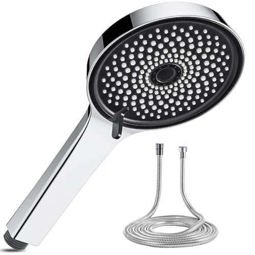 Magichome Duschkopf mit Schlauch, 59" Schlauch mit Duschkopf, Hochdruck Handbrause mit 6 Strahlarten, Duschbrause Wassersparend Groß Sparduschkopf Druckerhöhend Magichome Duschkopf mit Schlauch, 59" Schlauch mit Duschkopf, Hochdruck Handbrause mit 6 Strahlarten, Duschbrause Wassersparend Groß Sparduschkopf Druckerhöhend von Magichome
