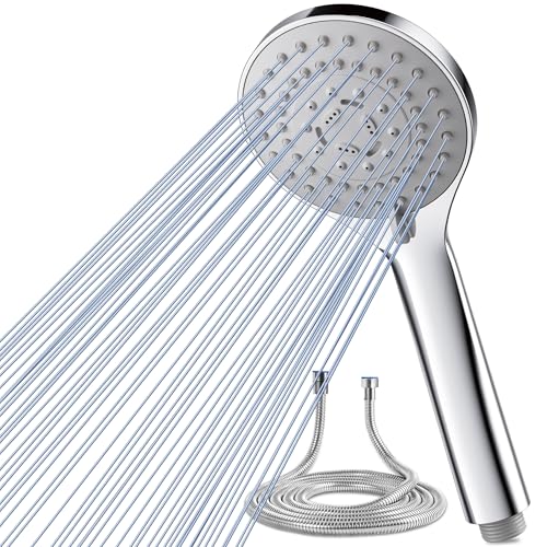 Magichome Duschkopf mit Schlauch 59", Hochdruck Duschkopf mit 5 Strahlarten, Handbrause Hochwertige Verchromung Sparduschkopf Wassersparend Duschbrause,Chrom Magichome Duschkopf mit Schlauch 59", Hochdruck Duschkopf mit 5 Strahlarten, Handbrause Hochwertige Verchromung Sparduschkopf Wassersparend Duschbrause,Chrom von Magichome