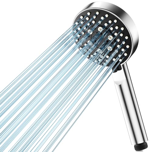 Magichome Duschkopf,Hochdruck Duschkopf Wassersparend mit 5 Strahlarten, Duschkopf Druckerhöhend Turbogeladenes Design Hochdruck Handbrause Dusche für Baden von Magichome