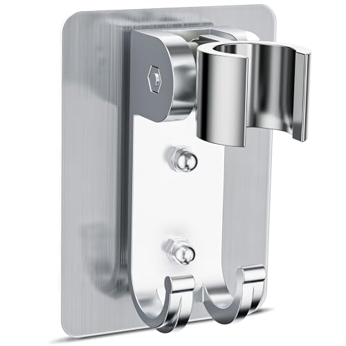 Magichome Duschkopfhalterung ohne Bohren, Duschhalterung Verstellbar Vertikale Bewegung um 45°,Starker Kleber Duschkopf Halterung, Universal Duschkopfhalter, Brausehalter Duschkopf Halterung Magichome Duschkopfhalterung ohne Bohren, Duschhalterung Verstellbar Vertikale Bewegung um 45°,Starker Kleber Duschkopf Halterung, Universal Duschkopfhalter, Brausehalter Duschkopf Halterung von Magichome