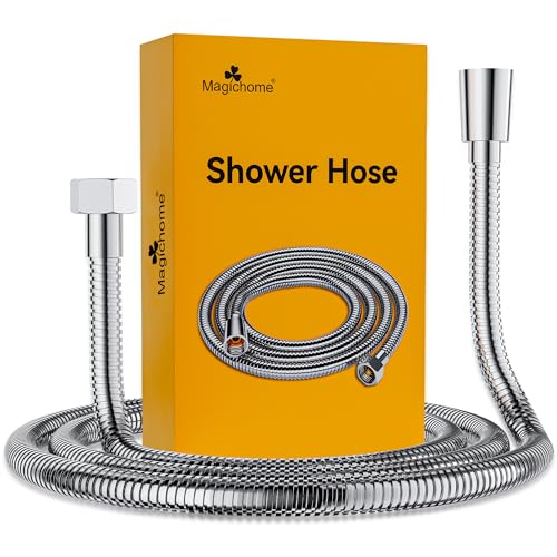 Magichome Duschschlauch 1,5m aus Edelstahl Brauseschlauch mit Standard Anschluss Duschbrausenschlauch mit Verdrehschutz Flexibler Duschschlauch, Chrom-Silber Magichome Duschschlauch 1,5m aus Edelstahl Brauseschlauch mit Standard Anschluss Duschbrausenschlauch mit Verdrehschutz Flexibler Duschschlauch, Chrom-Silber von Magichome