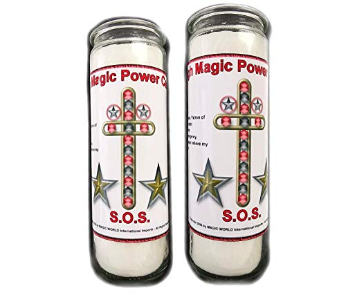 Magicworld International Imports Spirituelle Symbolkerze-Ritual Glaskerze-Candle Magic-High-Magic-Power S.O.S.-Schnelle Hilfe in Notsituationen von Magicworld International Imports