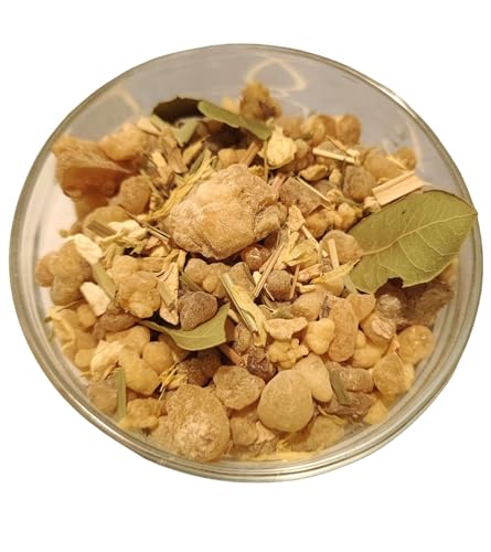 Schamanische Räuchermischung I Naturrein und hochwertig I Schutz I Segen I Harmonisierung I Copal I Salbei I Lorbeer I Santakraut I (100, Gramm) von Magicworld International Imports