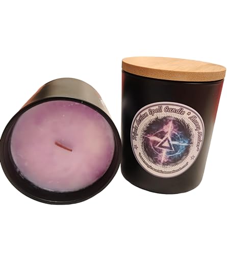Triple Action Crackling Candle I Ritualkerze mit Knisterdocht und Ritualöl I *Eisblume* Liebeszauber von Magicworld International Imports