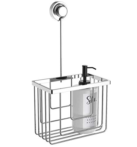 Badezimmer-Dusch-Caddy ohne Bohren mit großem Haken, Duschkorb zum Aufhängen über Duscharmatur von Magionline