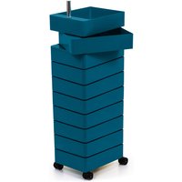 Magis - 360° Container 10 Fächer, blau von Magis