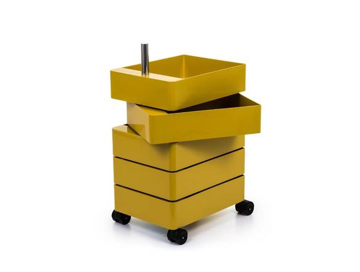 Magis 360° Rollcontainer mit 5 Fächer, gelb von Magis