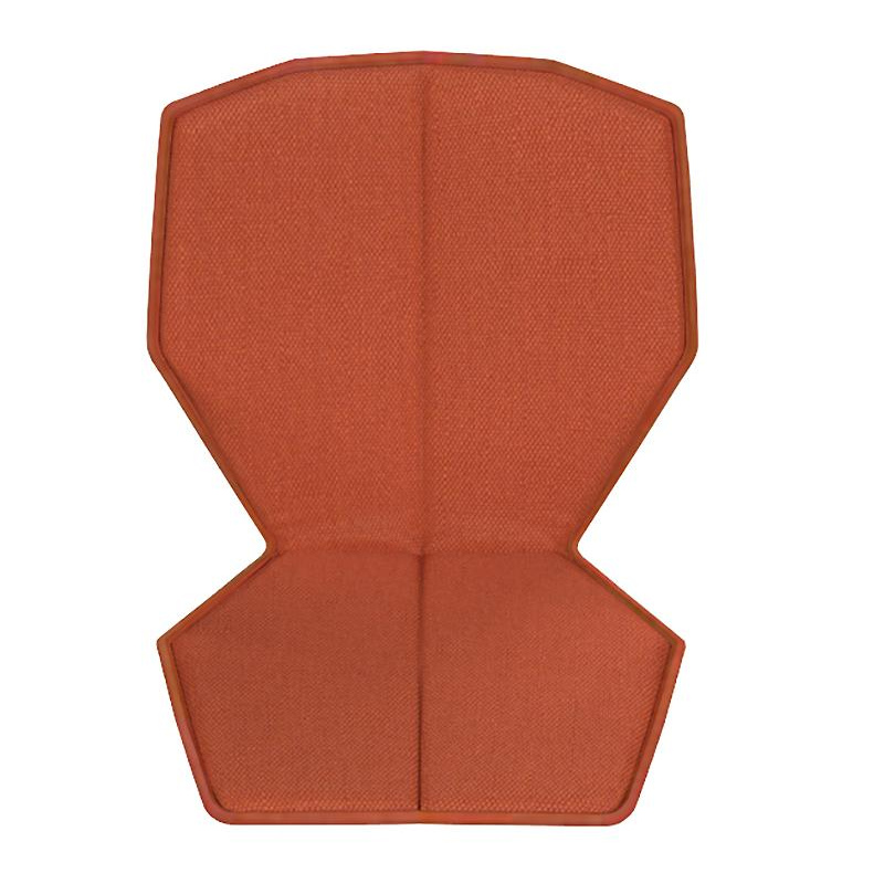 Magis - Chair One Sitz- und Rückenkissen - orange/Stoff Kvadrat Steelcut Trio F-088/LxB 75x41cm/Polyurethanschaum von Magis