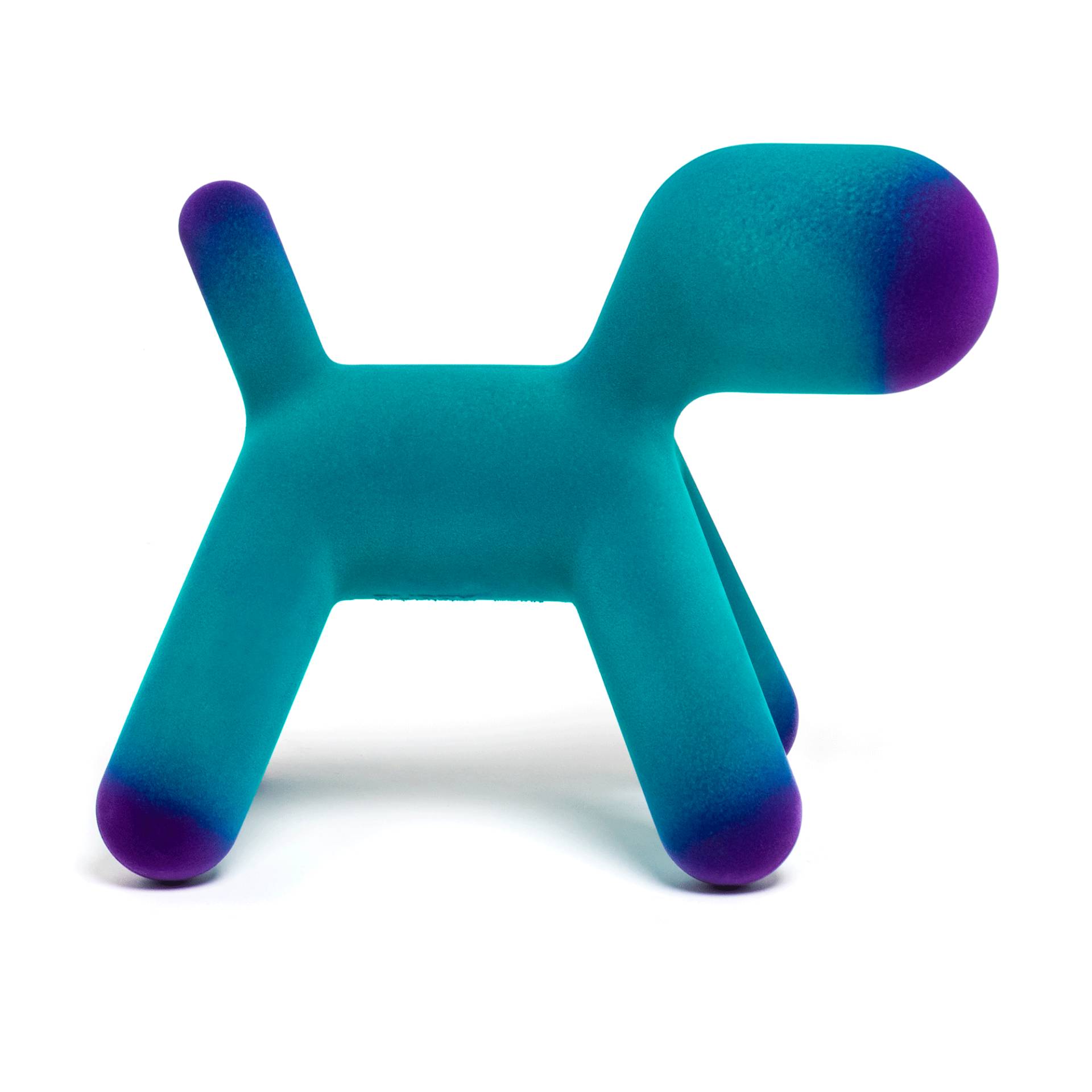 Magis - Puppy Hund S Samt - blau/lila/LxBxH 45x27x37cm von Magis