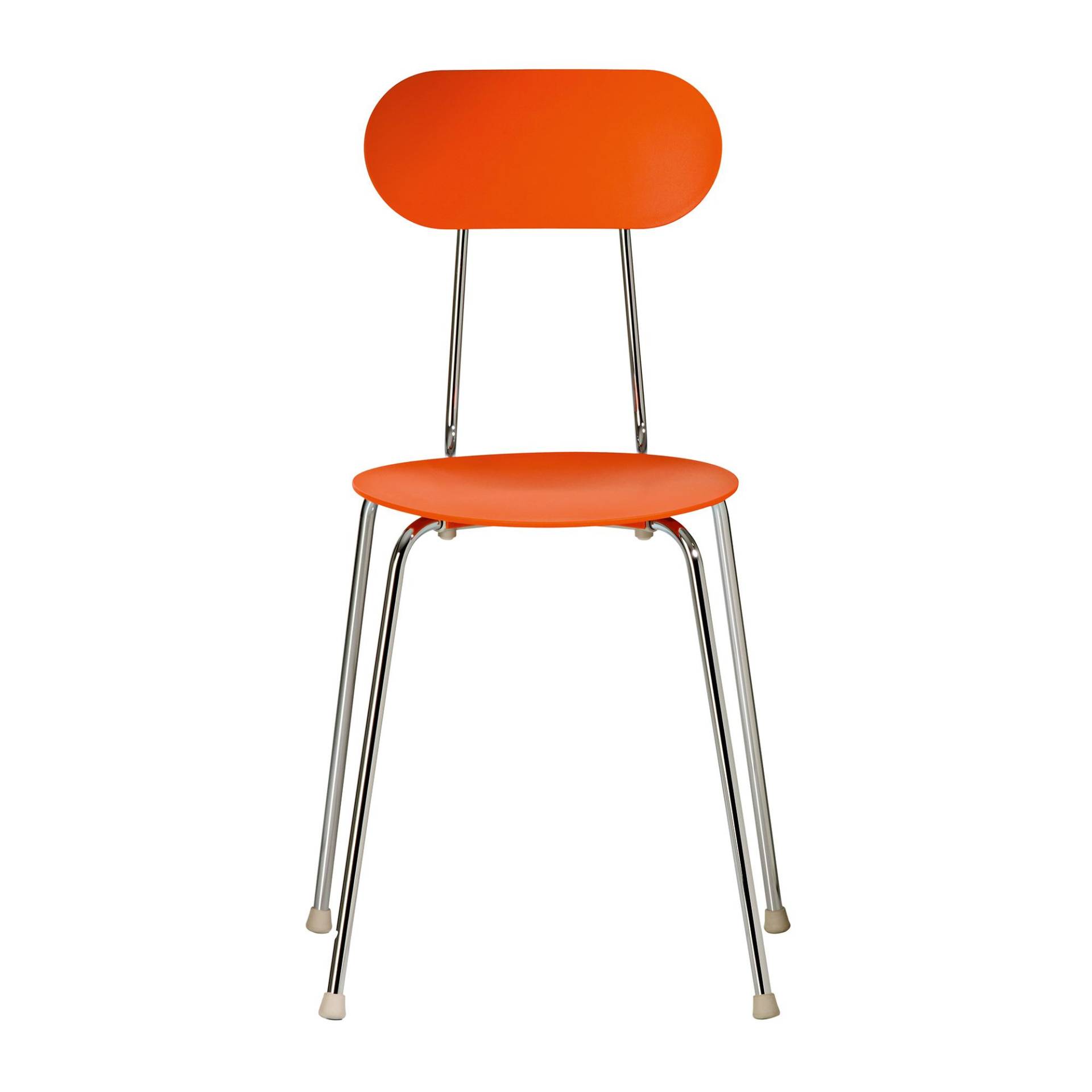 Magis - Mariolina Stuhl - orange/matt/BxHxT 46x85x48cm/Gestell Chrom von Magis