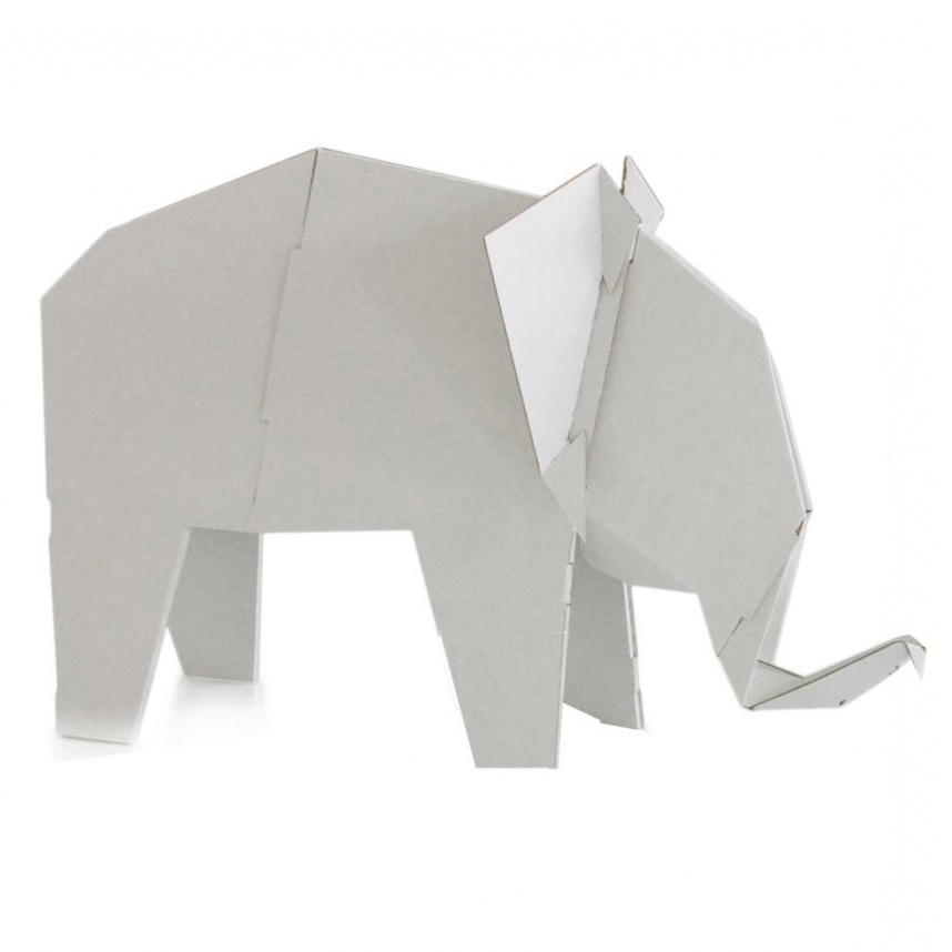 Magis - Me Too My Zoo Elefant Figur 215x132cm - weiß/matt von Magis