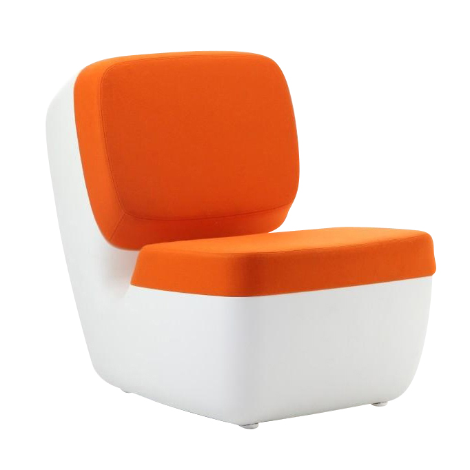 Magis - Nimrod Sessel - weiss/orange/Polyethylen/BxHxT 62x81x86cm von Magis