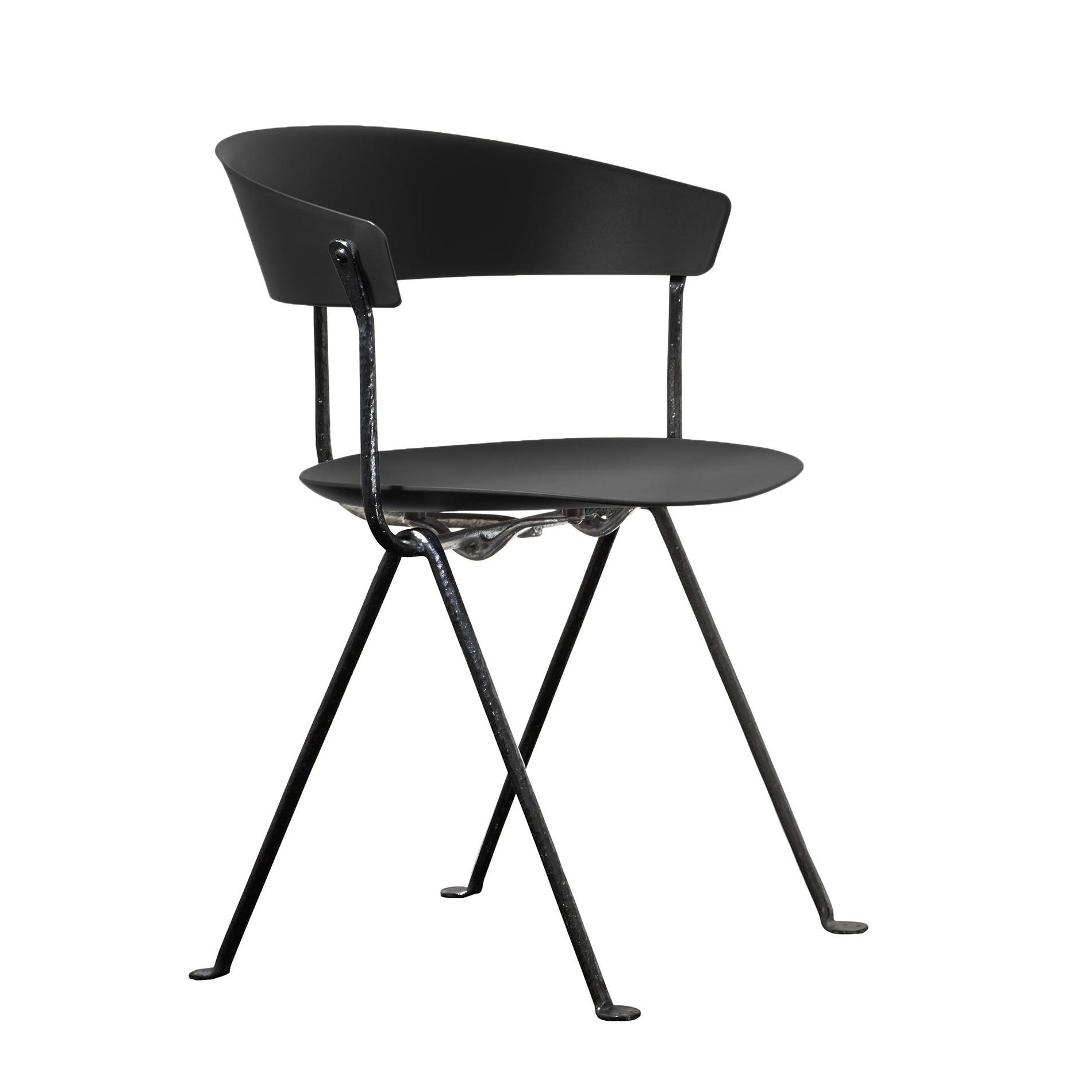 Magis - Officina Stuhl Gestell schwarz - schwarz/lackiert/BxHxT 58x80x54cm/Gestell schwarz von Magis