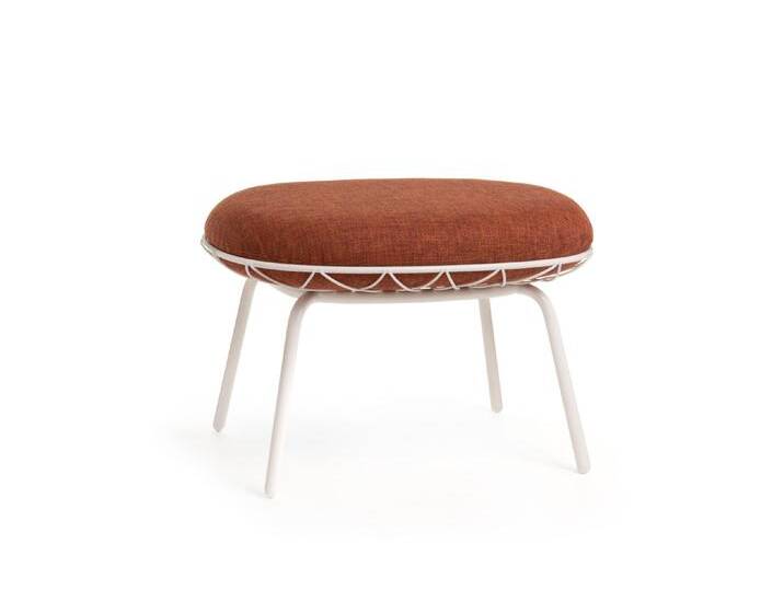 Magis Piña Outdoor Ottoman, weiß / orange von Magis