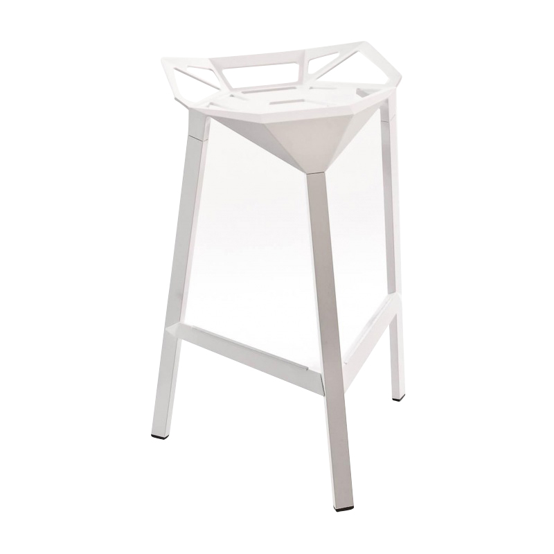 Magis - Stool One Hocker H 84cm - weiß/lackiert/BxHxT 56x84x47.5cm von Magis