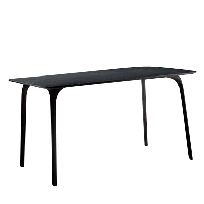 Magis - Table First Outdoor Tisch rechteckig - schwarz/HPL/LxBxH 139x79.2x73.2cm/schwarze Tischbeine von Magis