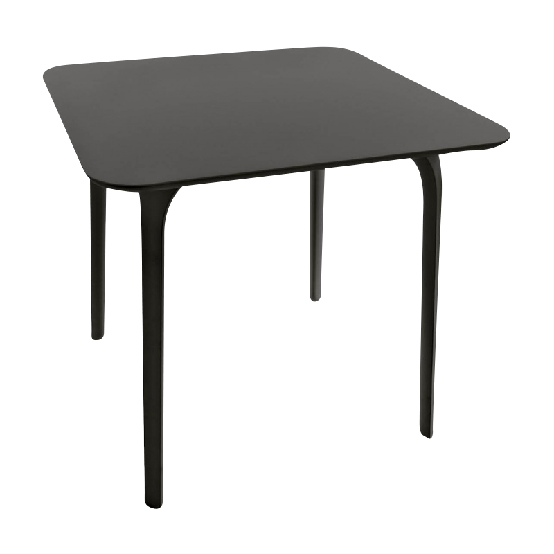 Magis - Table First Outdoor Tisch rechteckig - schwarz/HPL/LxBxH 79.2x79.2x73.2cm/schwarze Tischbeine von Magis