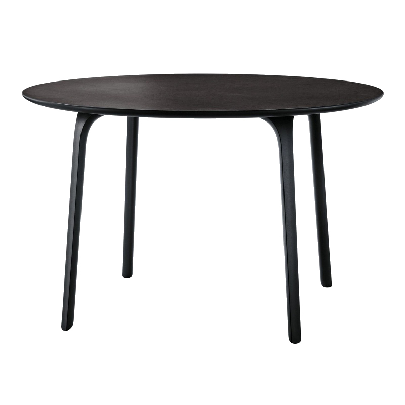 Magis - Table First Outdoor Tisch rund - schwarz/schwarze Tischbeine/Größe 2/Ø120cm von Magis