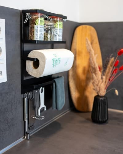 Magische Haken Dekoratives Multifunktionsregal für Küche & Bad - Original, Bohren Nicht erforderlich, rückstandslos entfernbar von Magische Haken