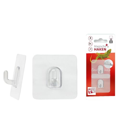 Magische Haken Klebehaken original klein selbstklebend extra stark Wandhaken Transparent Geschirrtuchhalter Fensterhaken ohne Bohren Handtuchhalter Aufhänger Badezimmer Wand Aufhängehaken von Magische Haken