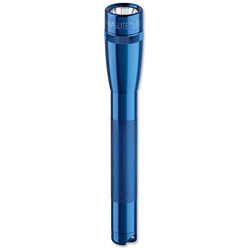 LED Mini Maglite Pro Taschenlampe 226 Lumen, SP2P117, im Etui mit 2 Mignon-Batterien, Blau von Maglite
