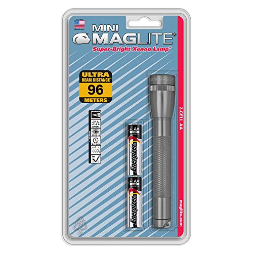 MAGLITE Mini Maglite Glühlampe 2AA Taschenlampe grau von Maglite